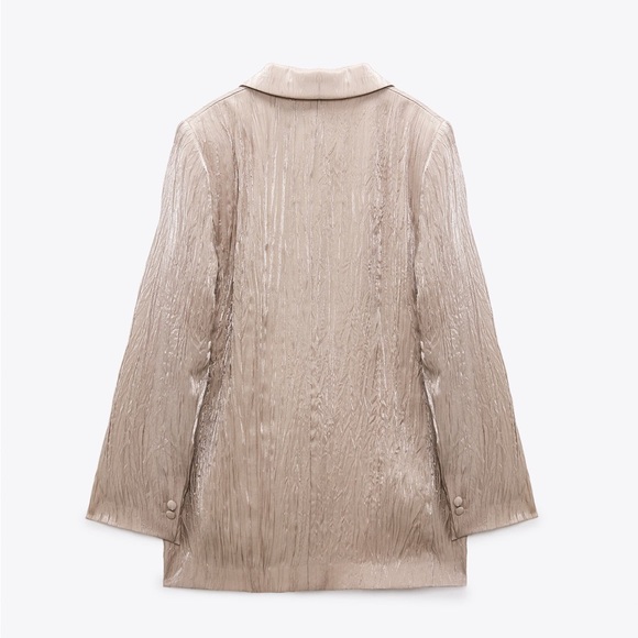 Zara Beige Blazer Pants Suit Size XS NWT New - Picture 5 of 10